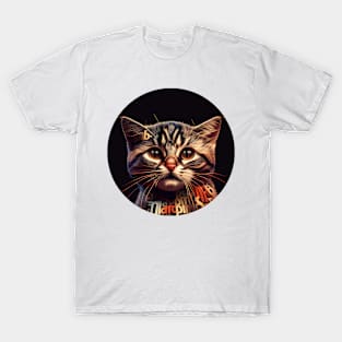 Text Cat - Happy Cats Faces, Be Happy Everyday T-Shirt